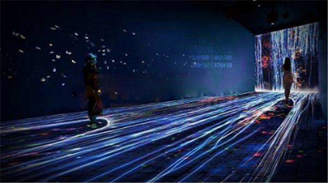 地面互動投影在展館、KTV等娛樂生活場所的應用
